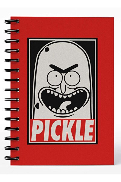 Generic Wirebound Spiral Notebook Pickle Obey Rick And Morty Lined Writing Jo...
