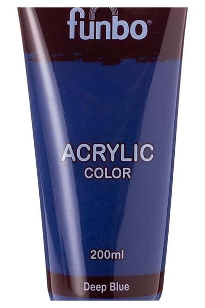 Generic Funbo Acrylic Color Tube 200ml - Deep Blue