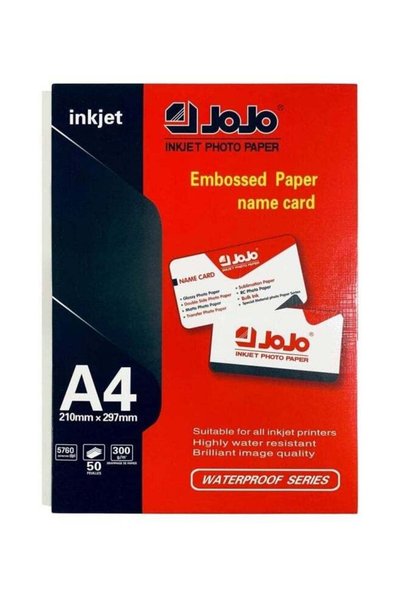 Generic A4 Waterproof Embossed Business Card Inkjet Photo Paper 300gsm 50 Sheets
