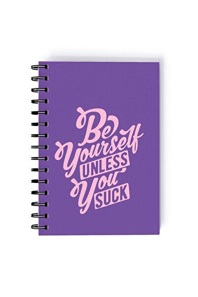Generic Spiral A5 Notebook Typography Motivation and Inspirational Quote Be Y...