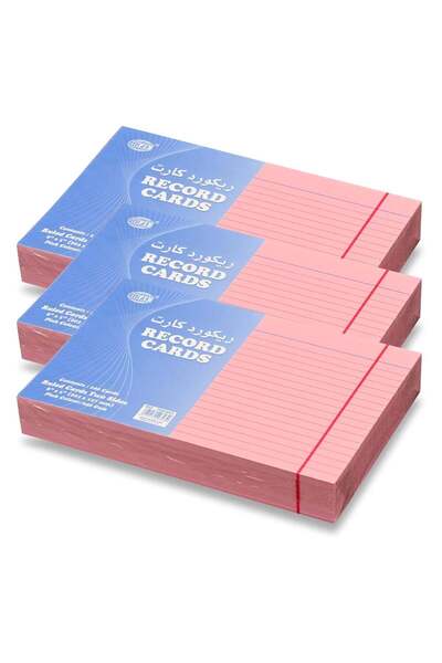 Generic FIS® Ruled Record Cards or Index Cards, Size:8"x5" Inches (203x127mm)...