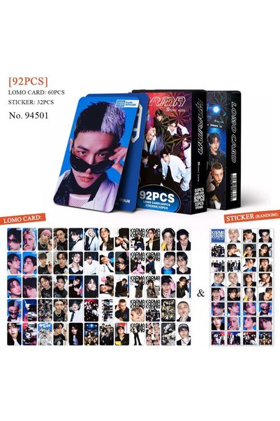 Generic STRAYKIDS Lomocard & Sticker Set – 92PCS (60 Lomocards + 32 Random St...