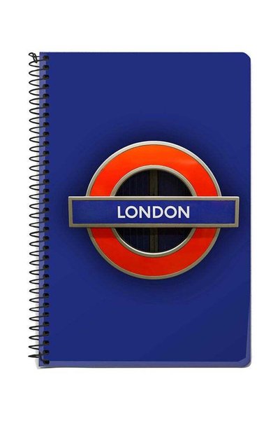 Generic Mind The Gap A5 Spiral Notebook Blue