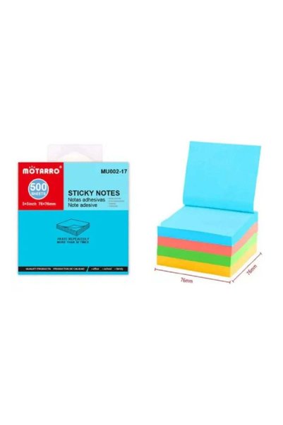 Generic MOTARRO Sticky Notes MU002-17, Colorful Self-Adhesive Memo Pads for O...