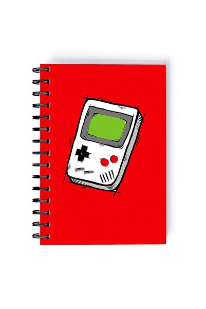 Generic Spiral A5 Notebook Nintendo Retro Console Print Red