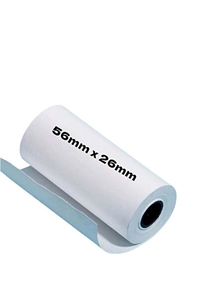 Generic Adhesive Thermal Printer Paper Roll – 56mm x 26mm for Barcode Labels