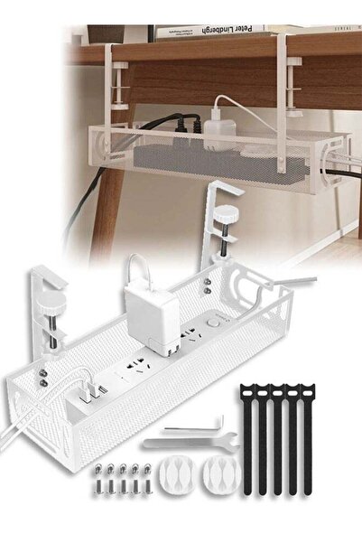 Generic Under Desk Cable Management Tray, No Drill Under Desk Cable Managemen...