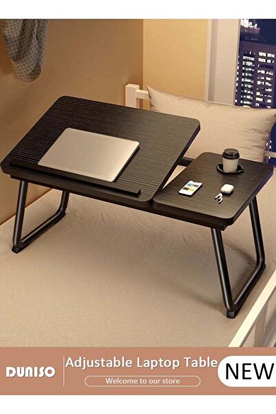 Generic Laptop Bed Tray Desk, Adjustable Folding Laptop Bed Table, Portable S...