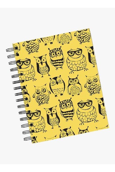 Generic Cute Owl Pattern Spiral Hardcover Notebook