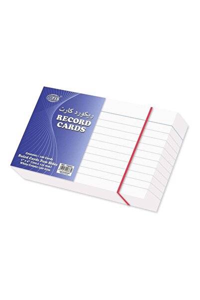 Generic FIS Ruled Record Card White 240 gsm, 6 x 4 inch - FSIC64, Pack of 100...