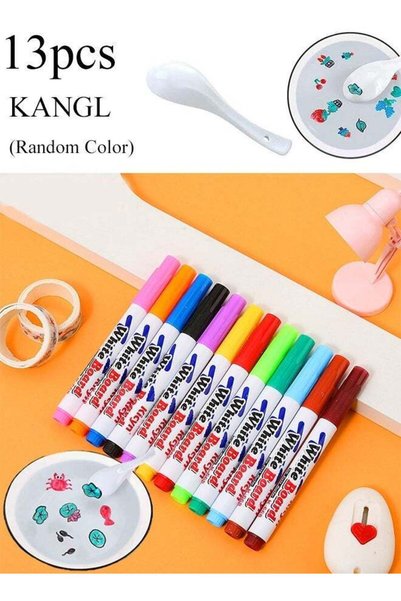 Generic 12 Colors Magical Water Painting Pen with Spoons, Magic Drawing Pen B...