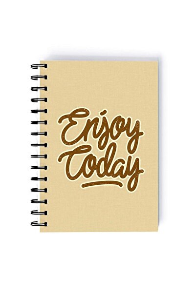 Generic Spiral A4 Notebook Inspirational Quote Typography I am Strong Black