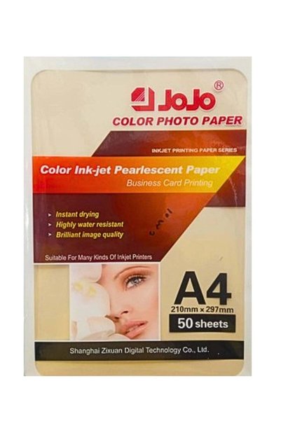 Generic Color Photo Paper Pearlescent Shiny Yellow color 50 Sheets A4 210mmx2...