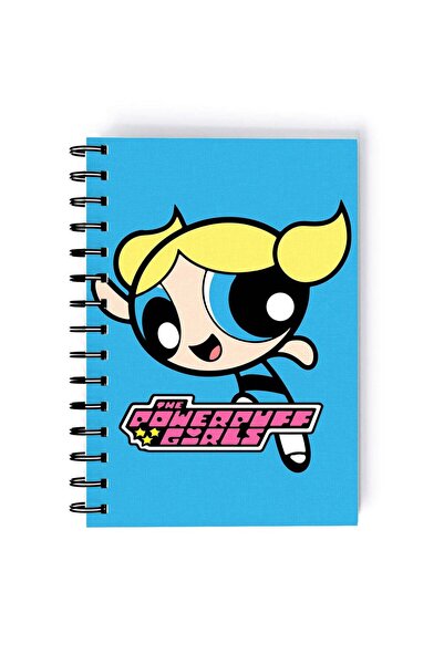 Generic Power Puff Girl Printed Spiral A5 Notebook Pink/Beige/Black