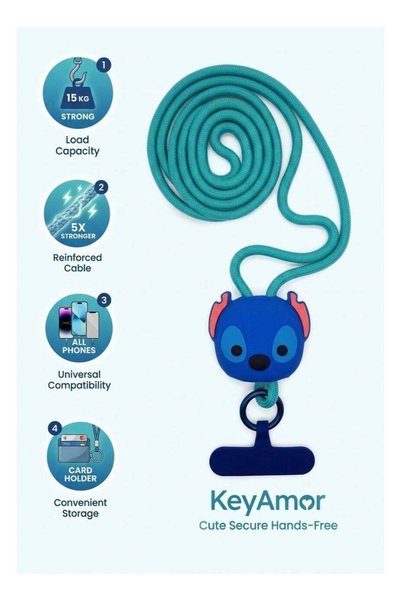 Generic Stitch Phone Strap Lanyard with Detachable ID Card and Badge Holder -...