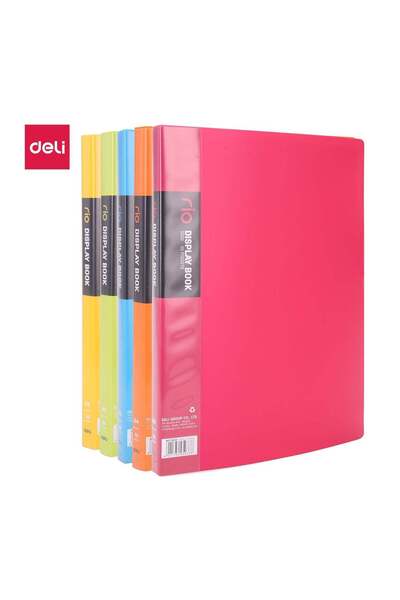 Generic Deli Rio E5033 Display Book 1 piece- A4, 30 Pages, Assorted Colors