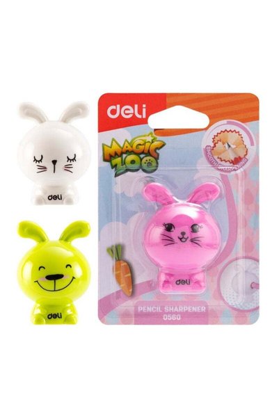 Generic Deli E0560 Rabbit-Shape Mini Sharpener – Cute Steel Edge