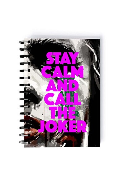 Generic Spiral A5 Notebook Joker Comic Book Series Neon Aesthetic Call the Jo...