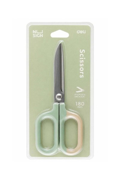 Generic 1-Piece Nusign Premium Stainless Steel Scissors 180mm Size Green