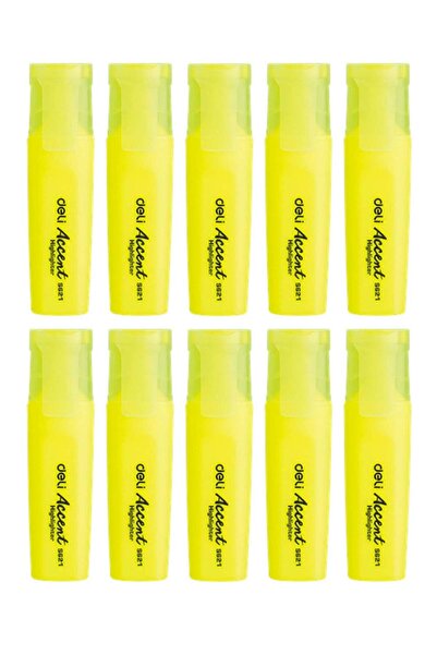 Generic 10-Piece Highlighter Yellow Ink