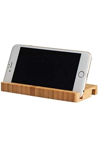 Generic Wooden Phone Stand – Elegant Bamboo Stand for Desk, Kitchen, or Offic...