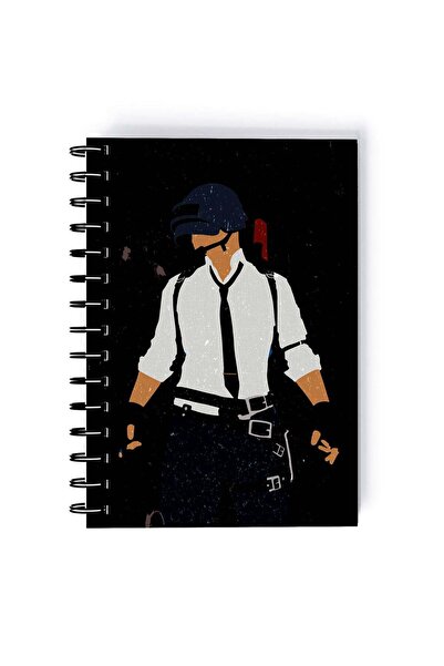 Generic Spiral A5 Notebook PUBG For Gaming Fan Man Multicolor