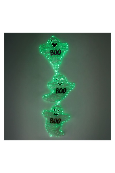 OEM Decorațiune de Halloween Fantome Albe cu Beteala Glow in the Dark 25x70 c...