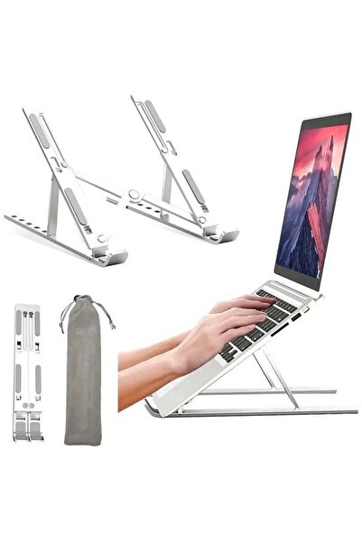 Generic Adjustable Laptop Stand for Desk | Foldable & Portable Laptop Riser w...
