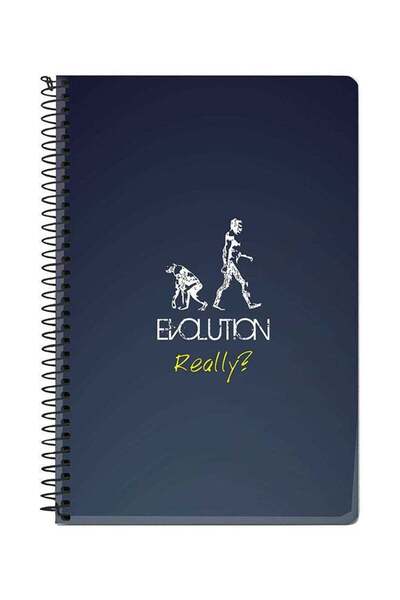 Generic Evolution, Really A5 Spiral Notebook Blue