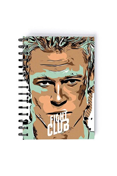 Generic Fight Club Fan Printed Spiral A5 Notebook Yellow/Black/Brown