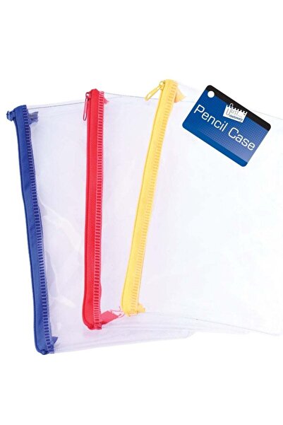 Generic Just Stationery 8 inch Clear Exam Pencil Case, 6192/48