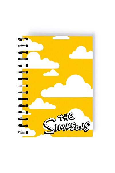 Generic The Simpson Printed Spiral A5 Notebook Orange/White/Black