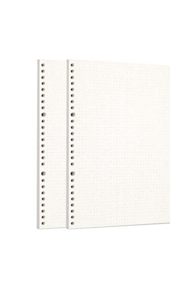 Generic Zelten 2 Pack B5 120 Sheets/240 Pages Dotted Loose Leaf Punched Paper...