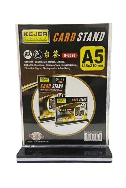 Generic A5 Card stand vertical notice board Quality Stand 148x210mm Used For ...