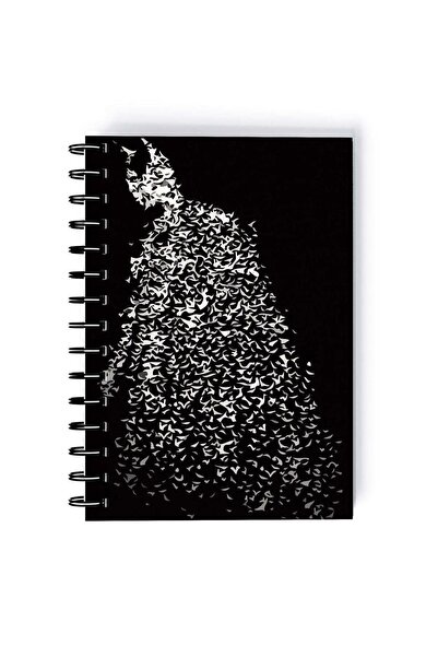 Generic Spiral A5 Notebook Batman Gotham Bats Flying Dark Knight