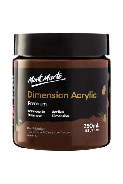 Generic Premium Dimension Acrylic Paint 250ml Content Burnt Umber