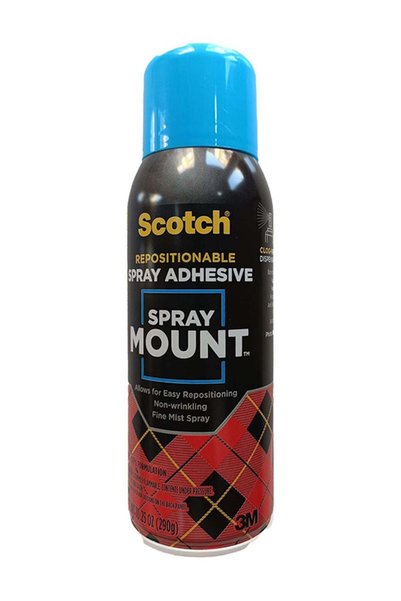 Generic Spray Mount Repositionable Adhesive Clear