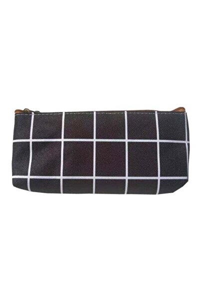 Generic Canvas Pencil Case Black/White