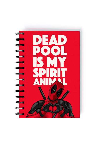 Generic Spiral A5 Notebook Deadpool Spirit Animal Ryan Reynolds Dead Pool
