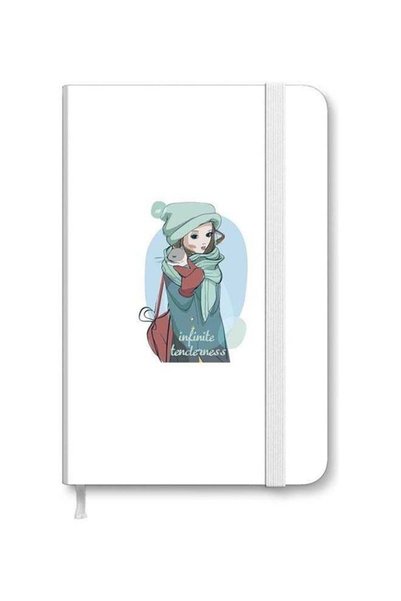 Generic Designer A5 Thick Hardcover Notebook - Infinite Tenderness Multicolour