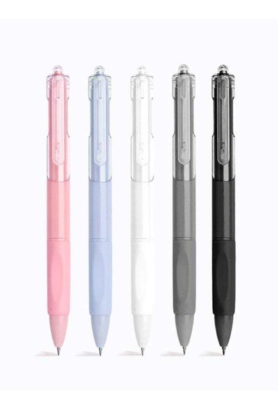 Generic 5Pcs 0.5mm Fine Point Ballpoint Pen Box - Black ink, ultra soft grip,...