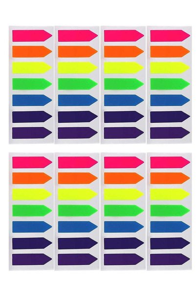 Generic 1400-Piece Arrow Page Marker Index Tabs Multicolour