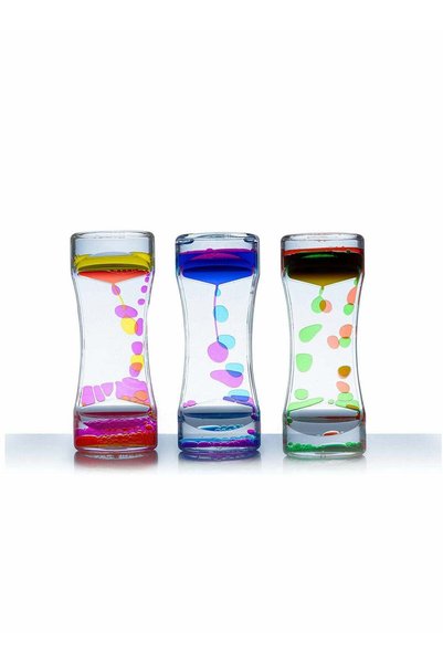 Generic Liquid Motion Bubbler Timer Pack, Fidget Toy, Desk Top, Colors May Va...