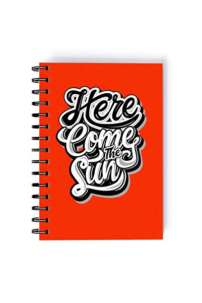 Generic Spiral A5 Notebook Typography Motivation and Inspirational Quote Here...