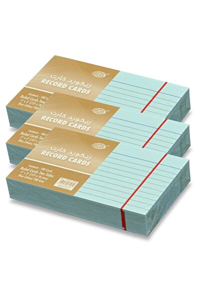 Generic FIS® Ruled Record Cards or Index Cards, Size:5"x3" Inches (127x76mm),...