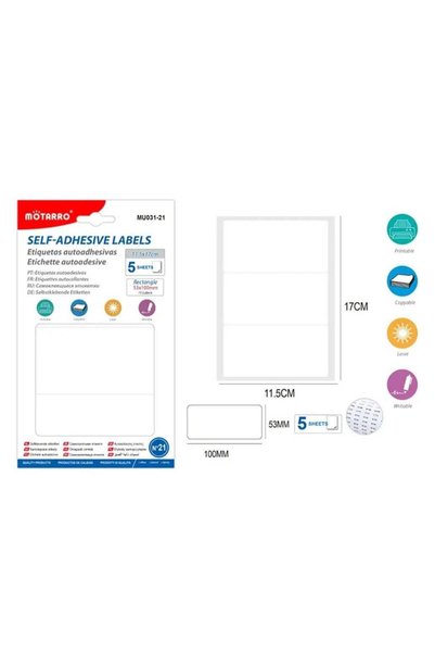 Generic MOTARRO Adhesive Stickers MU031-21 – Self-adhesive stickers for use i...