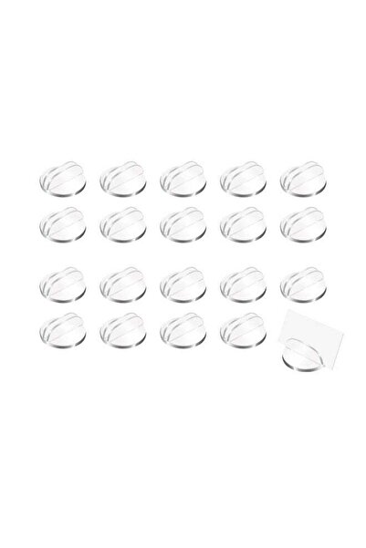 Generic 20 Pieces Translucent Card Stands, Miniature Acrylic Card Bases, Game...