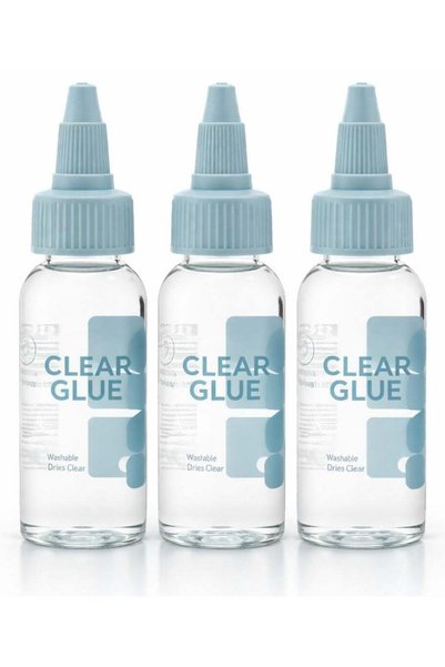 Generic Clear Liquid Glue 3-Pack – Premium Transparent Adhesive Bottles with ...
