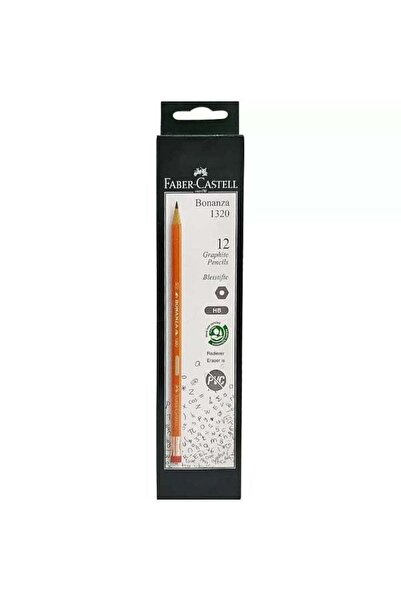 Generic Faber Castell Bonanza 1320 Graphite Pencil HB with Eraser Tip- 12pcs