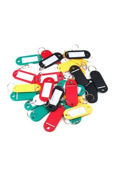 Generic 100-Piece Key Tags Multicolor